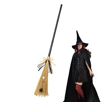 Amazon.co.jp: 魔女のほうき - 取り外し可能なハンドル付き